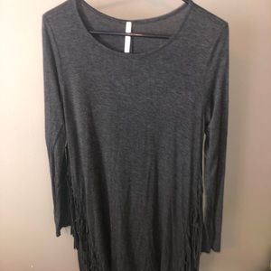 Long sleeve gray dress!